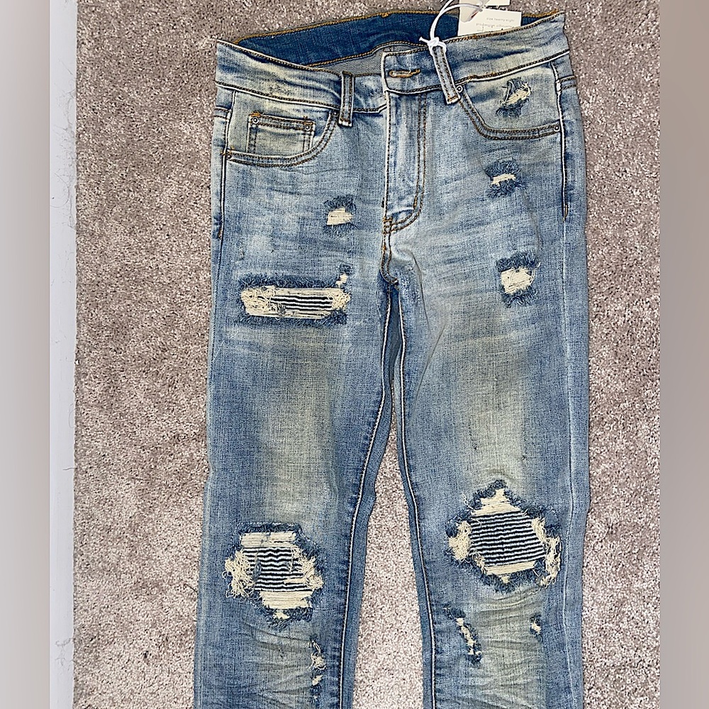 Mens Destroyed Jeans